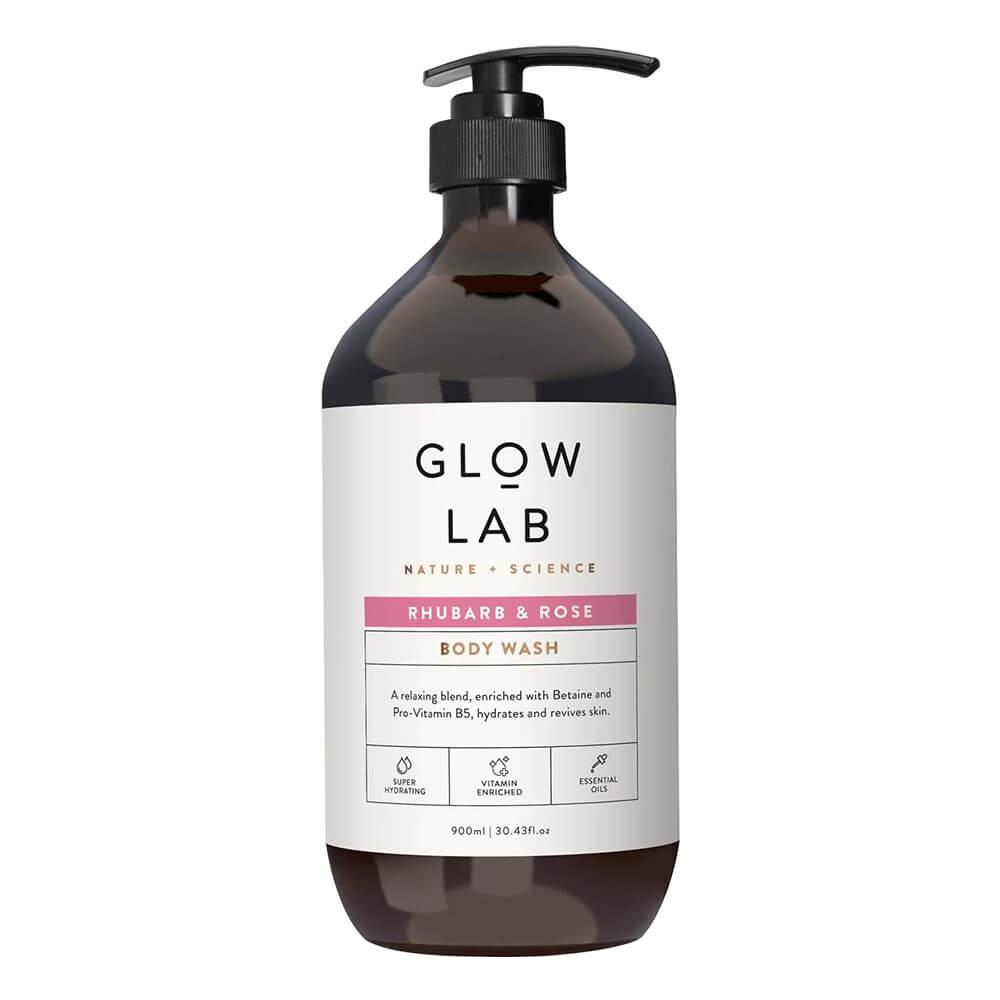 紐西蘭GLOW-LAB-玫瑰大黃沐浴露