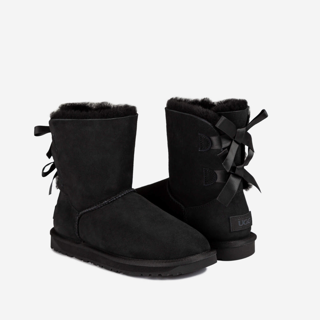 UGG-Classic-Bailey-Bow-Boots-Black