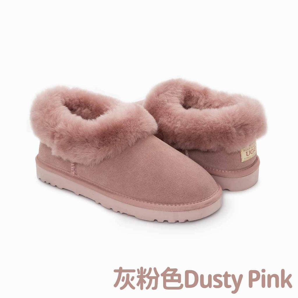 UGG-Slippers-Avery-Unisex-Premium-Sheepskin-Slippers-Pink