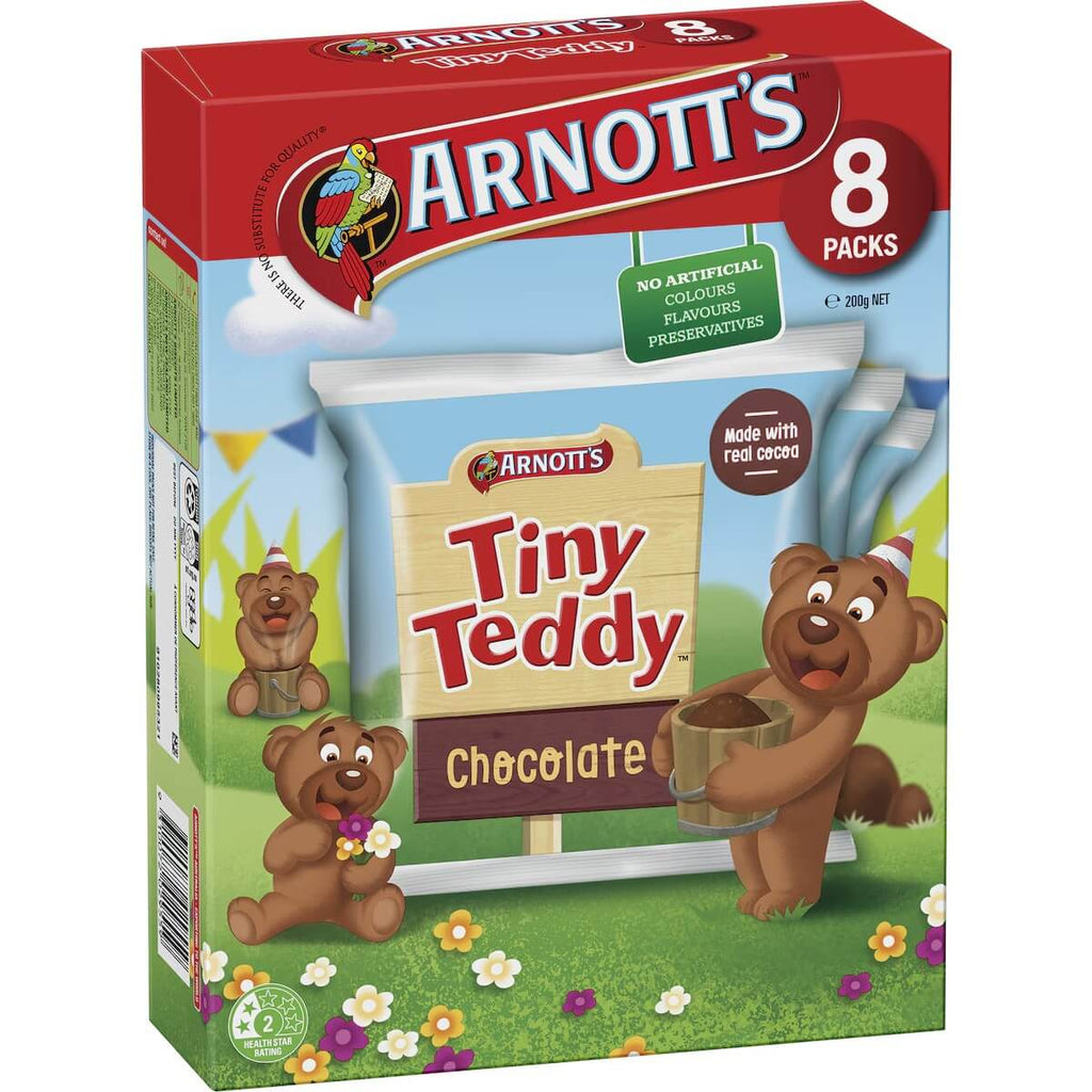 Arnott's小熊巧克力餅乾正面包裝圖