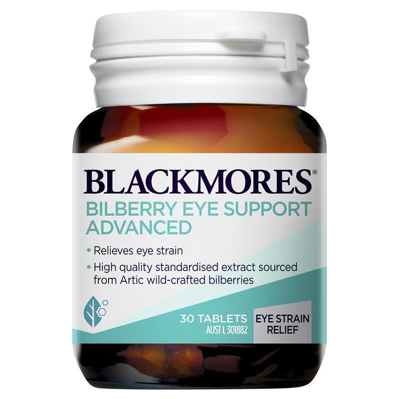 澳洲 Blackmores 越橘護眼加強型 30 粒，採用北極野生越橘提取物，緩解眼睛疲勞。