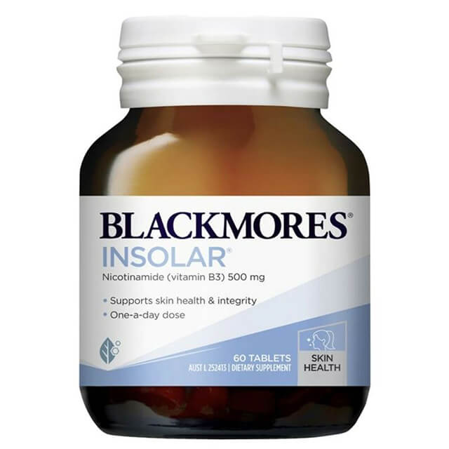 Blackmores 煙酰胺煥白修護精華片，內服煙酰胺，功效：提亮美白祛暗沉、祛痘收縮毛孔、保濕補水。