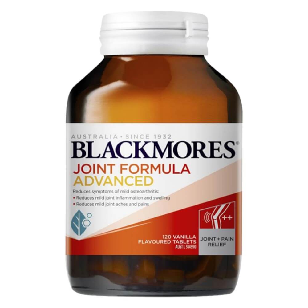 澳洲 Blackmores 維骨力加強型 120 粒，有助於減少輕度關節疼痛、發炎和腫脹。