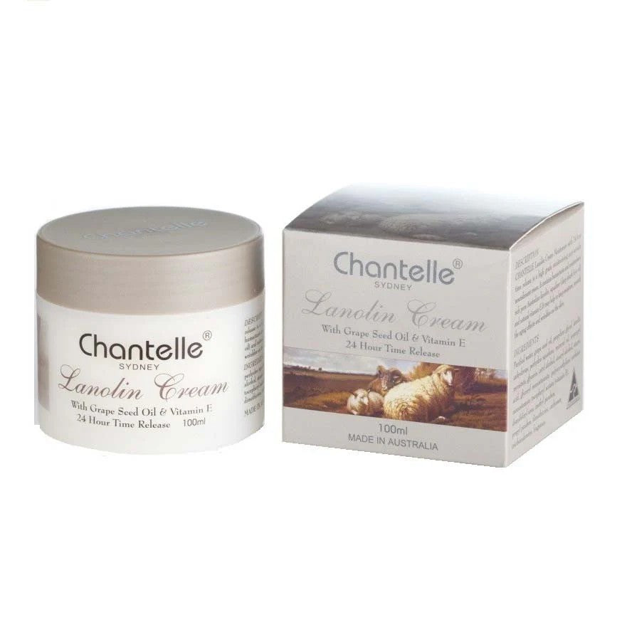 Chantelle 葡萄籽綿羊霜 100ml 正面與外盒產品照