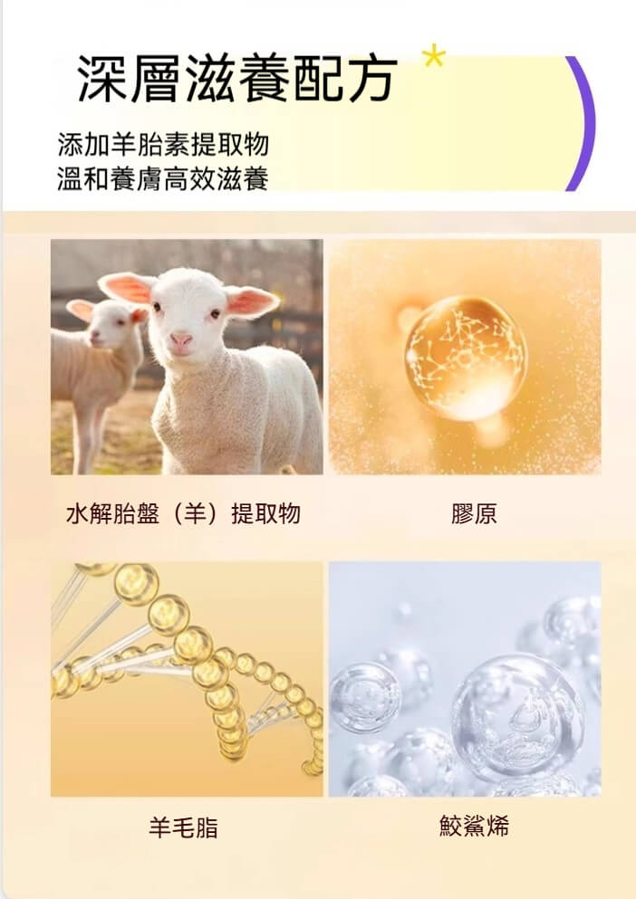 Chantelle羊胎素綿羊霜主要成分介紹