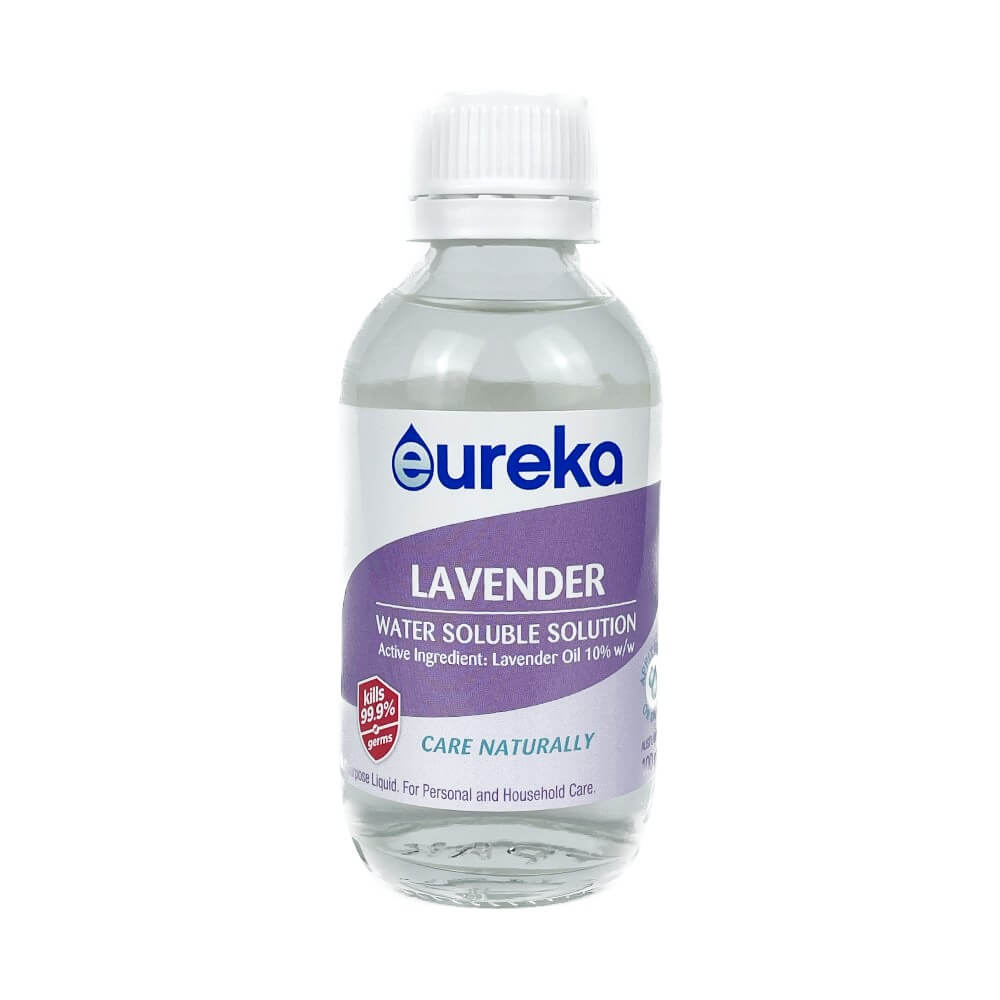 Eureka 水溶性薰衣草精油 100ml 單瓶正面產品照，標示10%天然薰衣草油