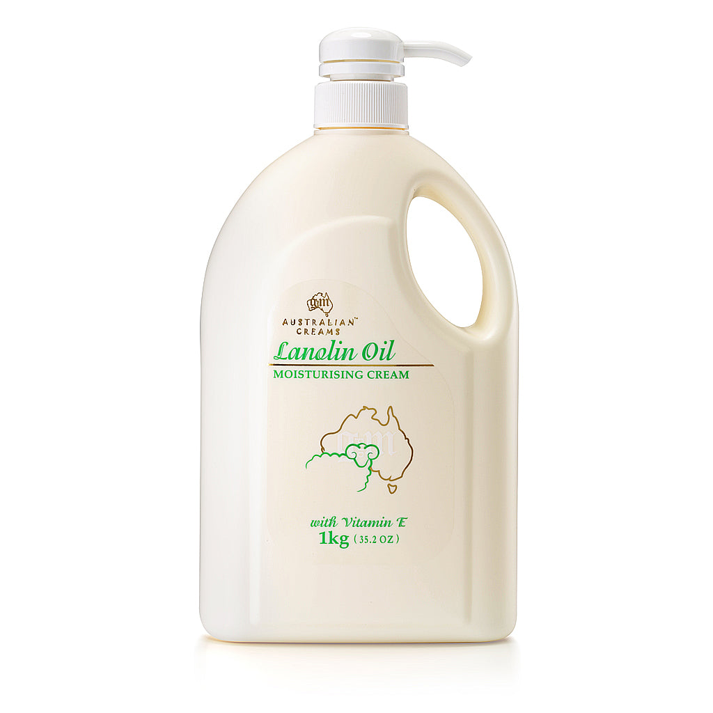 G&M 澳洲經典綿羊油滋潤霜 1kg 家庭號 - 綠色保濕款