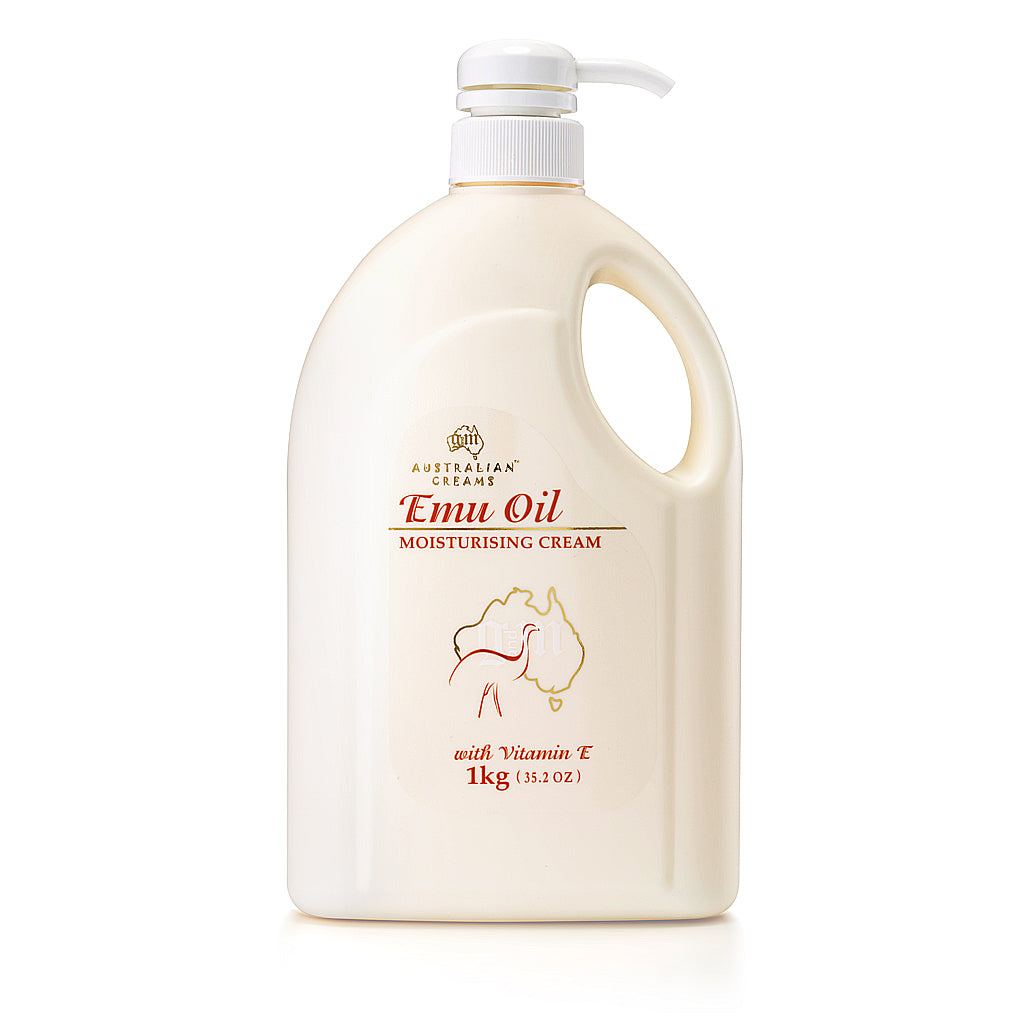 澳洲 G&M 鴯鶓油保濕霜 1kg 產品圖 - 含豐富維他命E與鴯鶓油，深層滋潤身體乳。