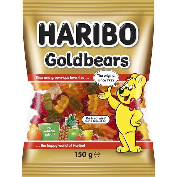 HARIBO 金熊水果軟糖 150g 原裝正面包裝圖