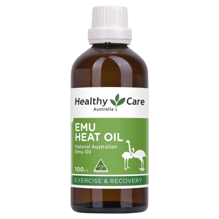 Healthy Care 鴯鶓熱感按摩油瓶身 100mL