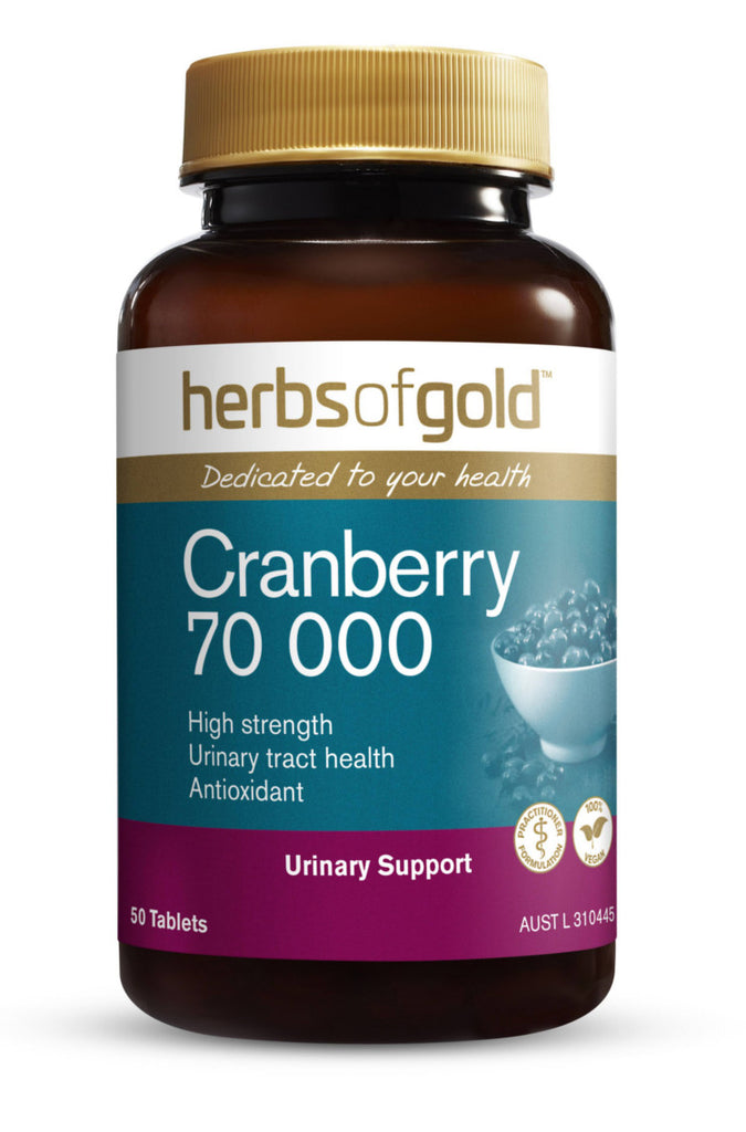 Herbs of Gold 蔓越莓70000膠囊 50粒，高濃縮泌尿道保養配方 澳洲製