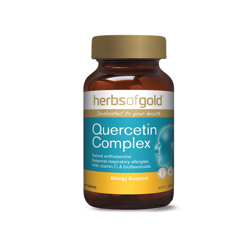 Herbs of Gold 鼻炎靈 Quercetin Complex 60粒 澳洲天然抗過敏配方 含槲皮素與維他命C