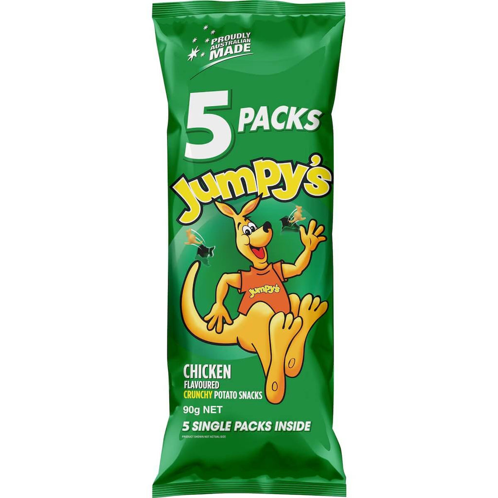 Jumpys 雞汁洋芋脆餅 5入袋裝 正面包裝