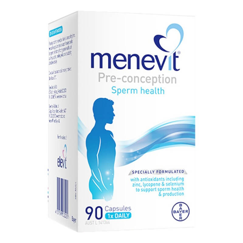 Menevit 男性備孕膠囊 90顆裝，提升精子健康與活力