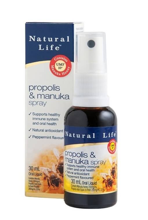 Natural Life 澳洲麥蘆卡蜂蜜蜂膠噴劑 30ml 含UMF10+蜂蜜