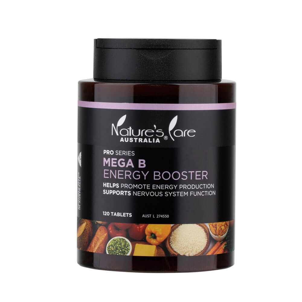 Nature's Care Pro 澳洲黑金系列 高單位B群能量錠 120粒 正面瓶身