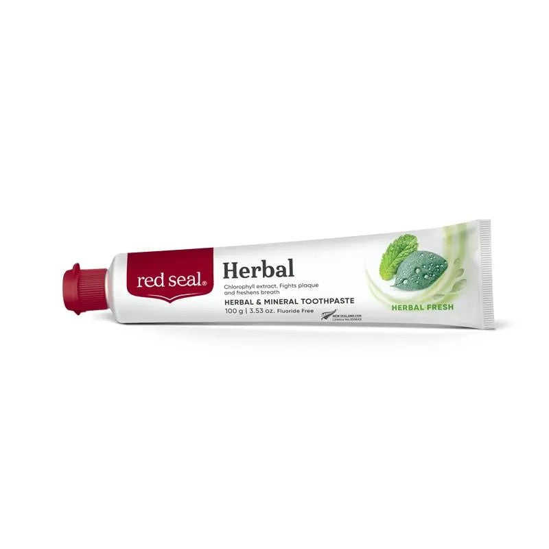 Red Seal 草本牙膏牙膏管設計，溫和潔淨並清新口氣