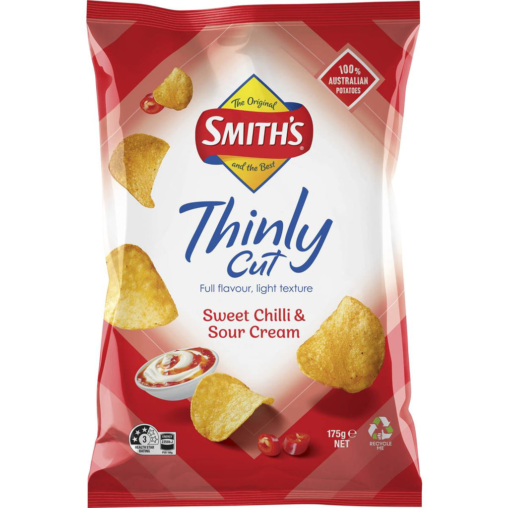 Smith's 洋芋片 甜辣優格口味正面包裝 175g