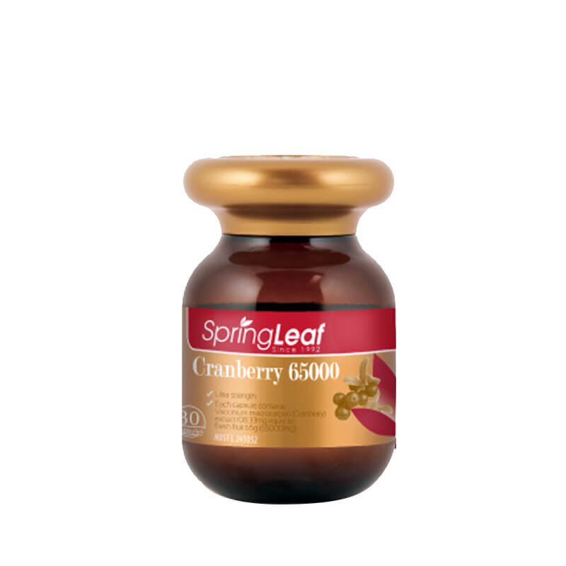 Spring Leaf 澳洲綠芙特級蔓越莓 65000mg 30粒 - 超高含量私密保養