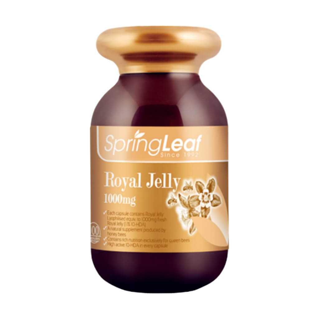 Spring Leaf 澳洲綠芙特級蜂王乳 1000mg 100粒 - 高含量美容聖品