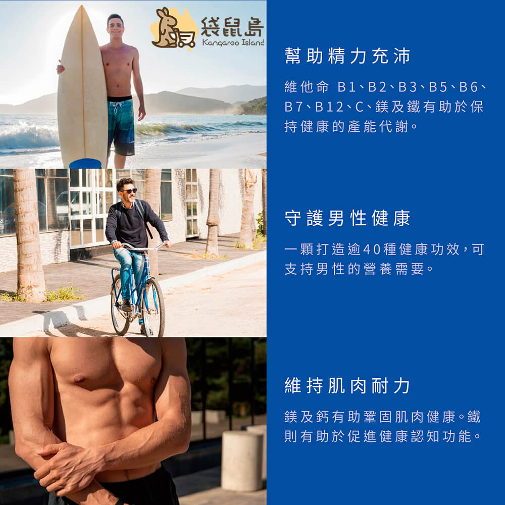 Swisse 男性綜合維他命 幫助精力充沛與維持肌肉耐力