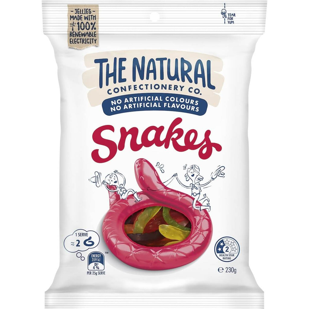 The Natural 澳洲造型蛇軟糖 230g - 經典無人工色素包裝