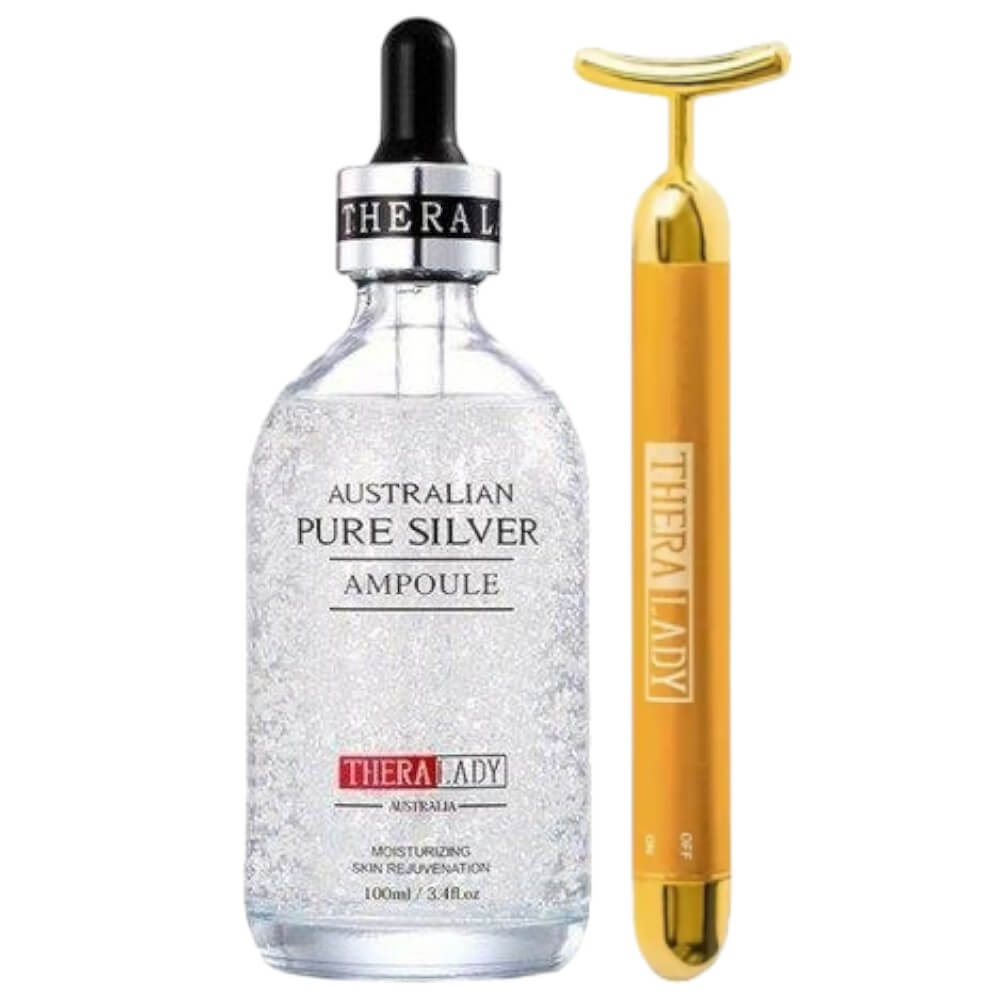澳洲 Thera Lady 24K 銀箔精華液 100ml 大銀瓶，袋鼠島現貨實拍