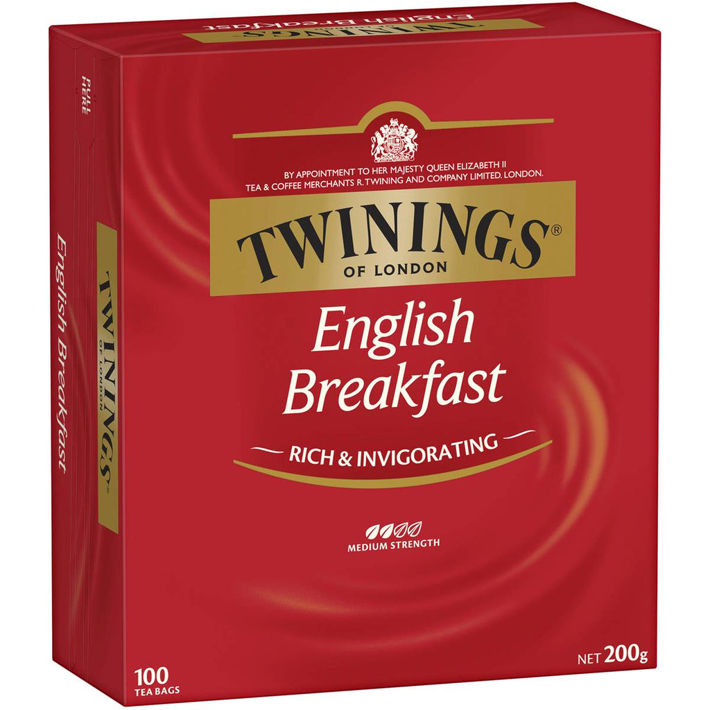 Twinings 澳洲英倫早餐茶 100包入 - 經典濃郁紅茶包裝