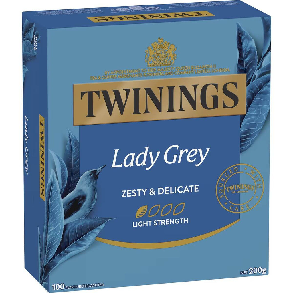 Twinings 仕女伯爵茶 100包裝正面｜果香清新、低咖啡因