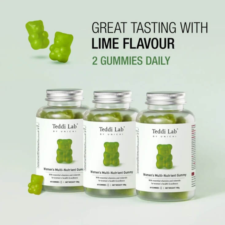 Unichi 綜合維他命小熊軟糖食用方式與萊姆口味介紹